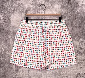 Strawberry Milk Mob Swim Shorts Large Mens Trunks Abstract Dot